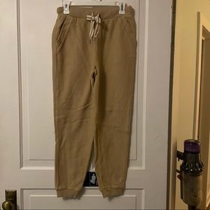 Aerie Tan Corduroy Joggers